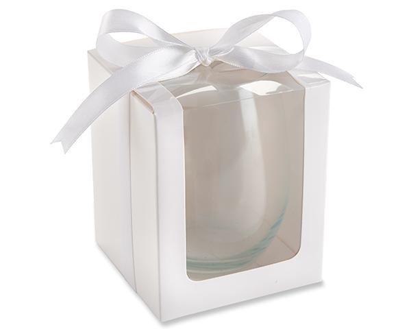 9  Oz Stemless Wine Box (Set 12) White KA-30009NA-BOXZZ
